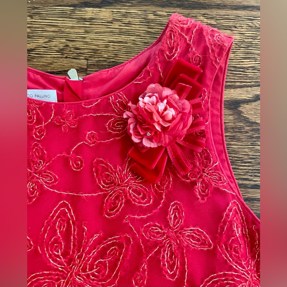 NWOT! Il Pinco Pallino Formal Red Dress - Made in Italy (10-12 YRS)